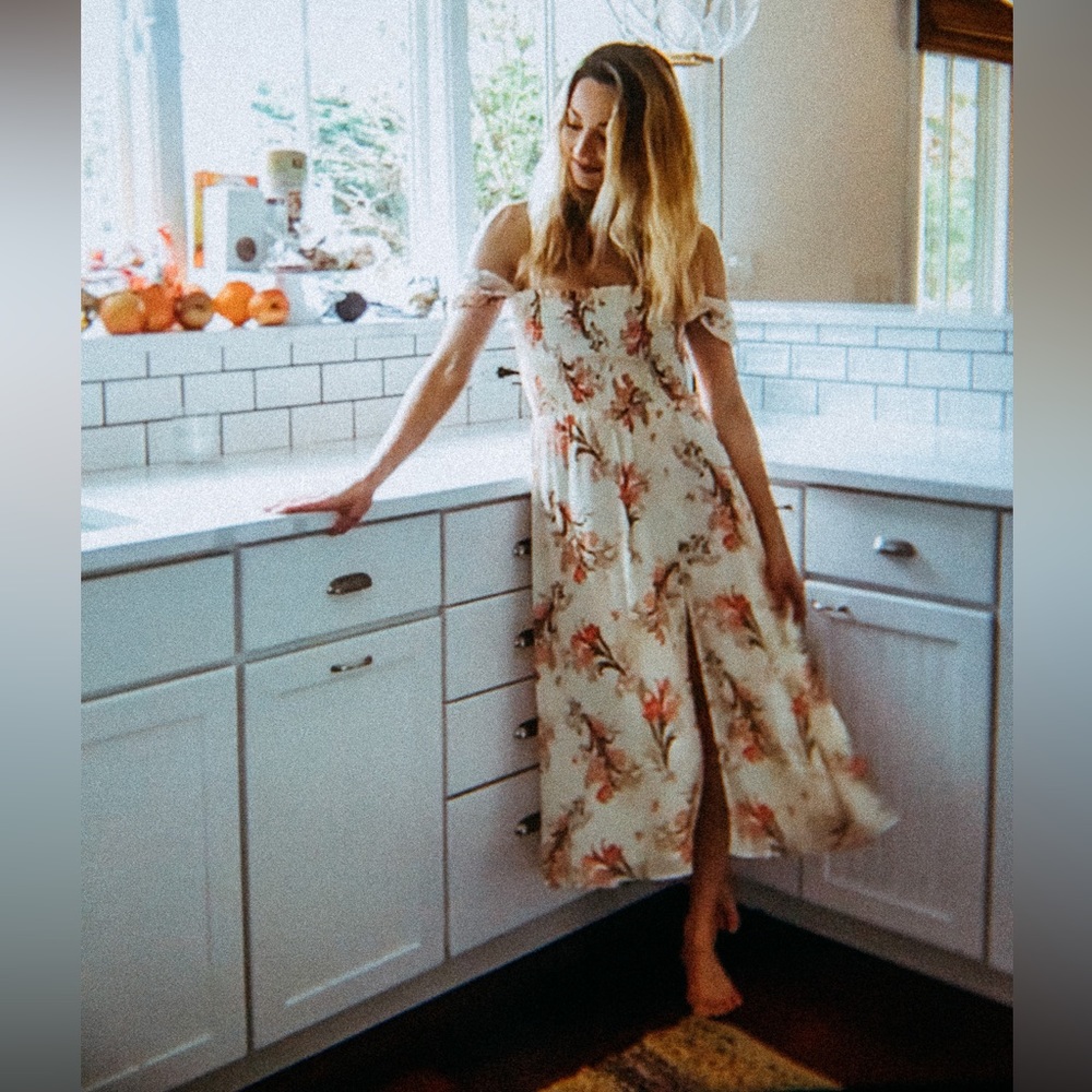 Reformation floral dress, size 0